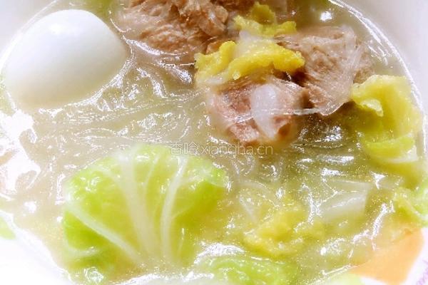  排骨白菜汤的做法图解4