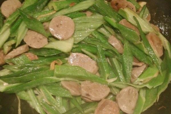 秋葵炒牛肉丸的做法图解8