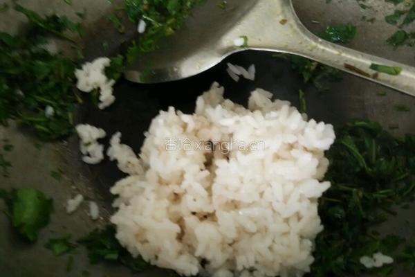 马蹄叶炒饭的做法图解7