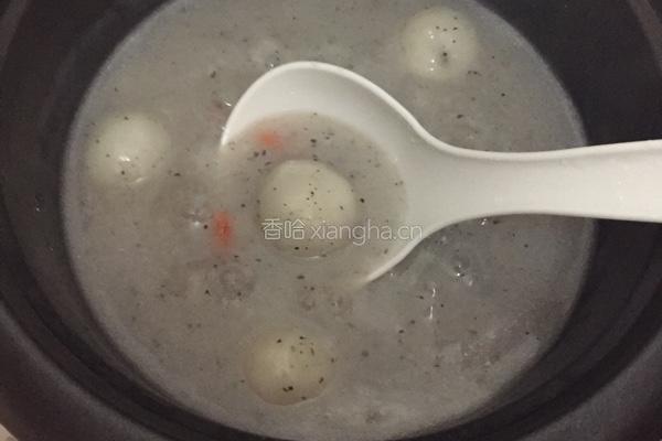 汤圆养生粥的做法图解2