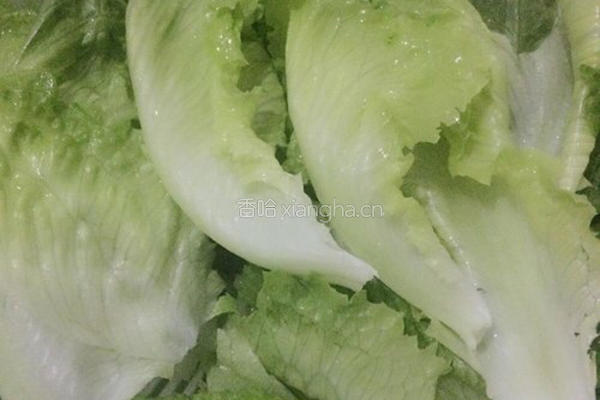 蒜香生菜的做法图解2