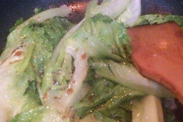蒜香生菜的做法图解6