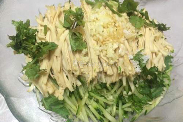 黄瓜拌干豆腐的做法图解6