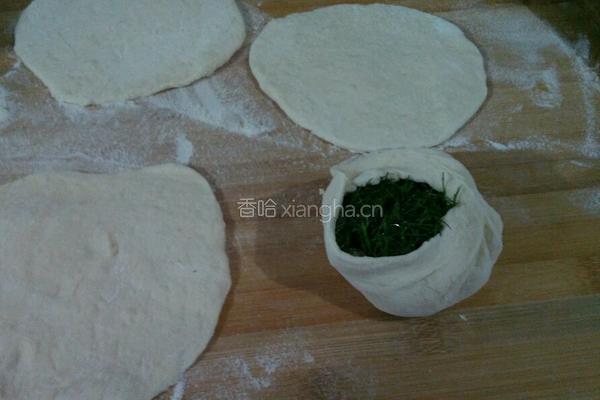 茴香肉丁发面饼的做法图解10