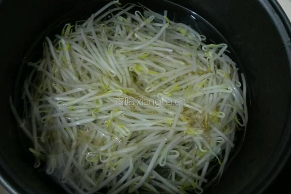 菠菜豆芽拌粉丝的做法图解4