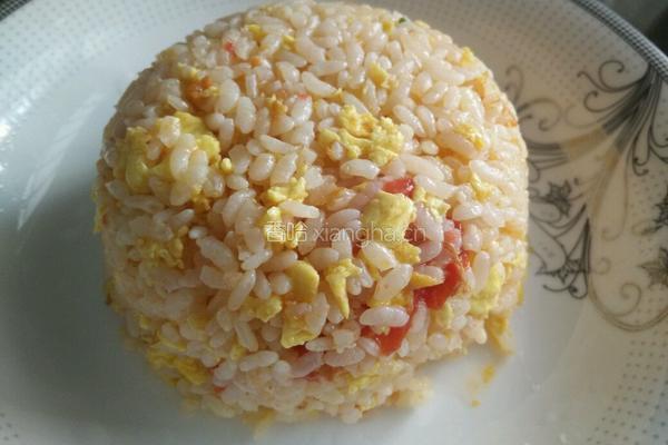 番茄鸡蛋炒饭的做法图解7