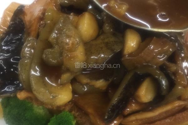 海参扒白灵菇的做法图解10