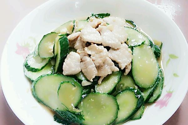 黄瓜炒肉的做法图解9