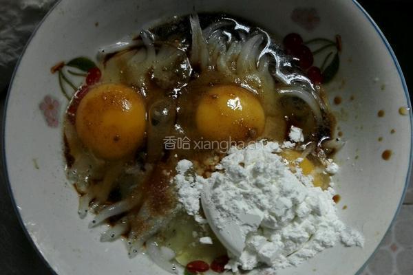 银鱼鸡蛋饼的做法图解4