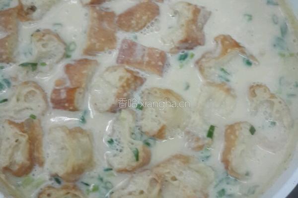 豆浆油条汤的做法图解4