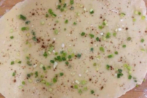 健康少油手抓饼的做法图解3