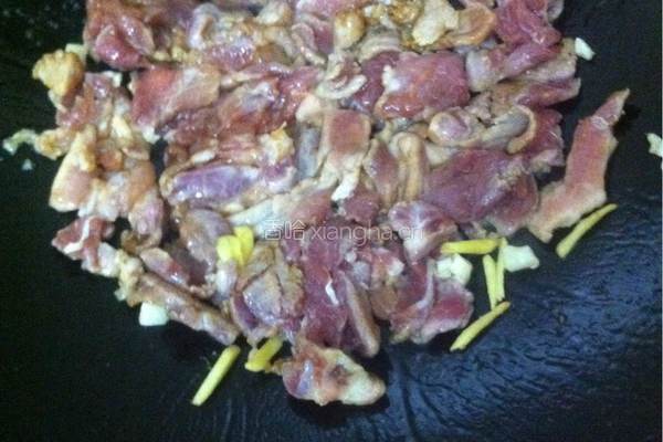肉炒木耳山药的做法图解4