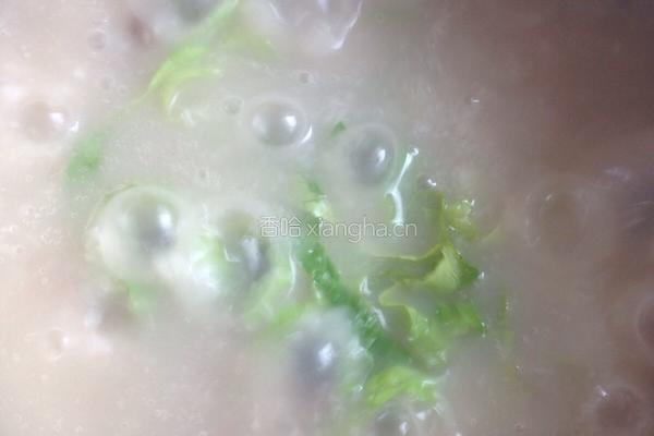 窝蛋牛肉粥的做法图解6