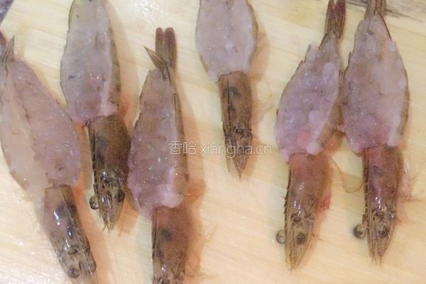 蒜蓉开背虾的做法图解3