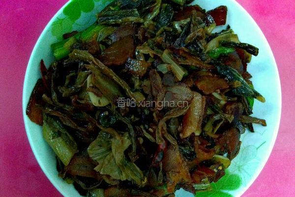 干菜炒腊肉的做法图解5