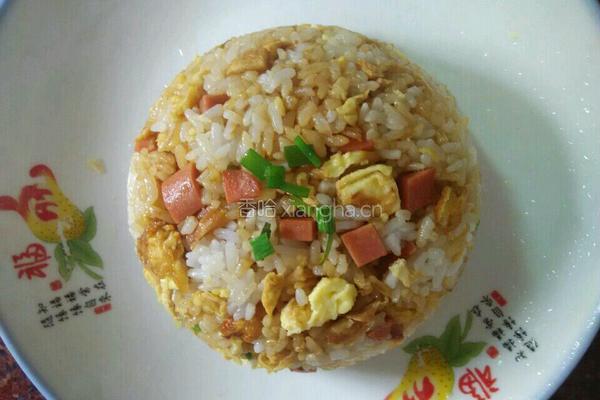鸡蛋火腿炒饭的做法图解7