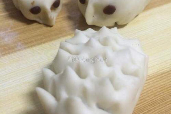 小刺猬豆沙包的做法图解8