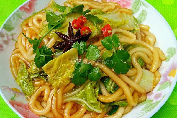 黄心菜炒土豆粉的做法图解7