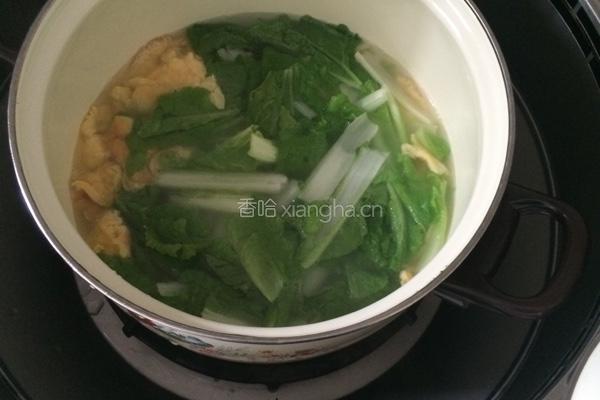 小白菜鸡蛋汤的做法图解7