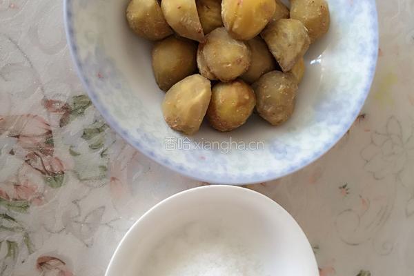 挂浆栗子的做法图解1