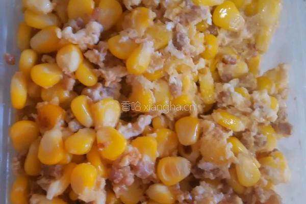 肉碎玉米炒鸡蛋的做法图解5