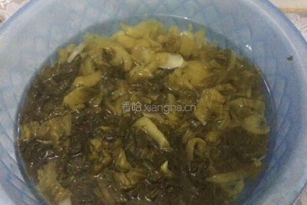 炒酸菜的做法图解2