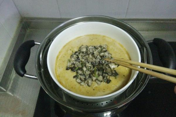 虾皮香菇鸡蛋羹的做法图解10