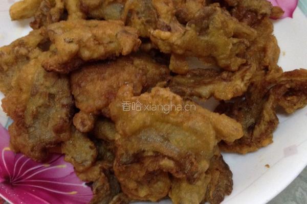 酥炸五香平菇的做法图解5