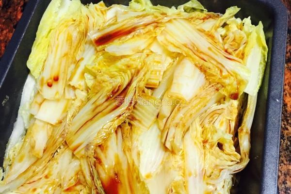 蒜蓉蒸大白菜的做法图解3