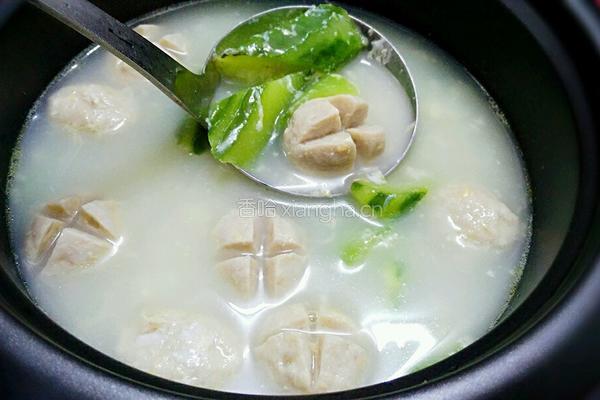 丝瓜肉丸汤的做法图解8