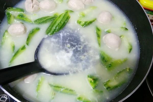 丝瓜肉丸汤的做法图解7