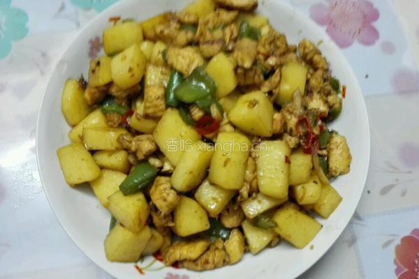 土豆炒鸡胸肉的做法图解9