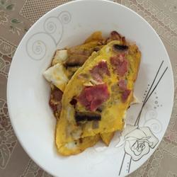 培根蔬菜鸡蛋饼的做法[图]