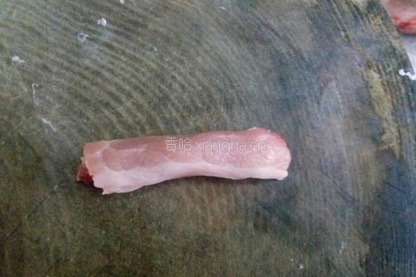 五花肉卷罗卜干的做法图解6