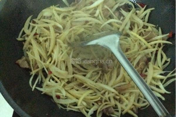 柚子皮炒肉的做法图解5