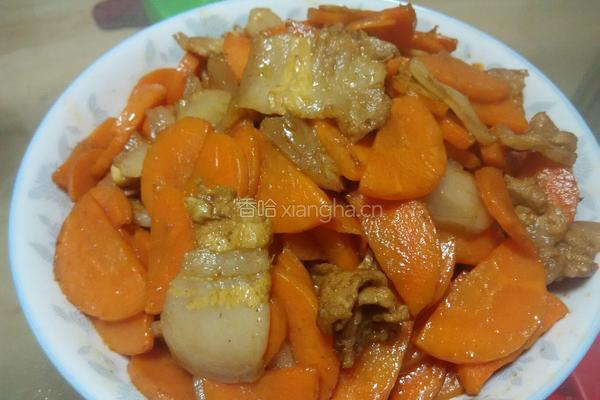 胡萝卜炒肉片的做法图解7