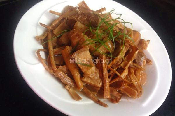 五花肉烧笋干的做法图解9
