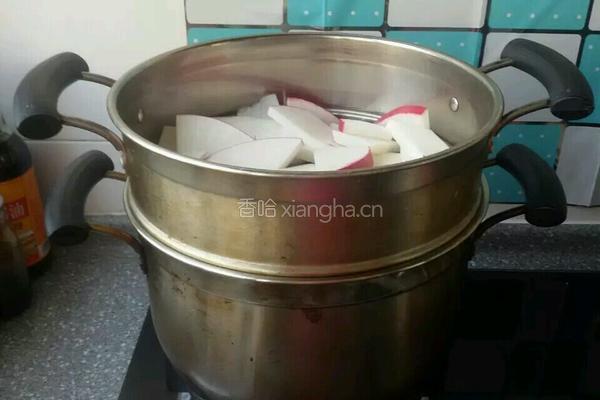 萝卜馅蒸饺子的做法图解2