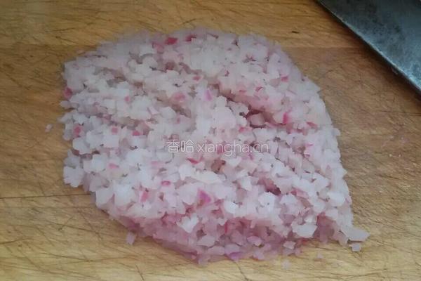 萝卜馅蒸饺子的做法图解3