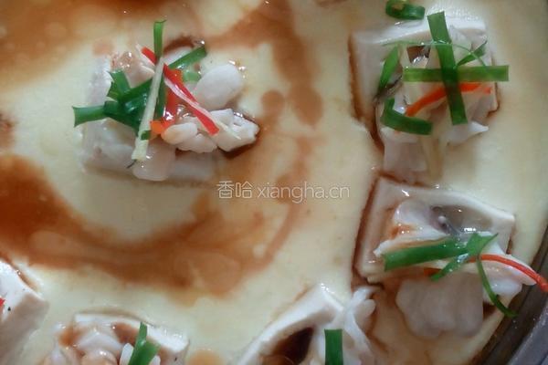 豆腐酿鱼蒸蛋