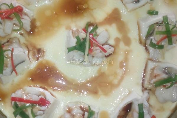 豆腐酿鱼蒸蛋的做法图解4