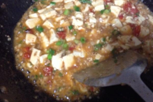 西红柿烧豆腐的做法图解6
