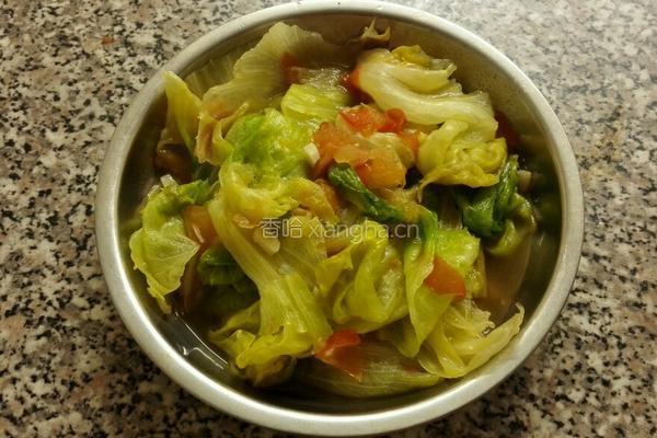 蒜蓉西红柿炒生菜的做法图解3