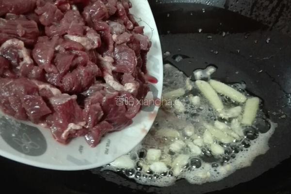 大葱炒牛肉的做法图解5