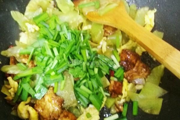 青笋鸡蛋炒肉片的做法图解10