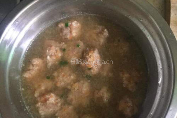 红薯粉红萝卜肉丸汤的做法图解7