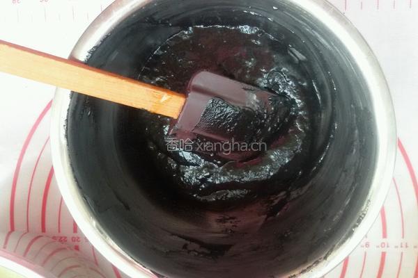 竹炭密豆蛋糕卷的做法图解6