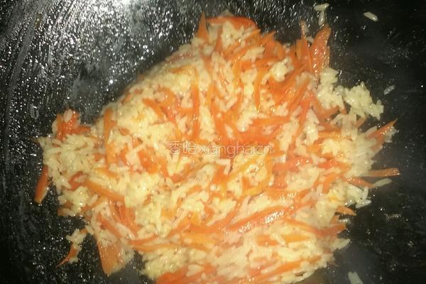 双色炒饭的做法图解2
