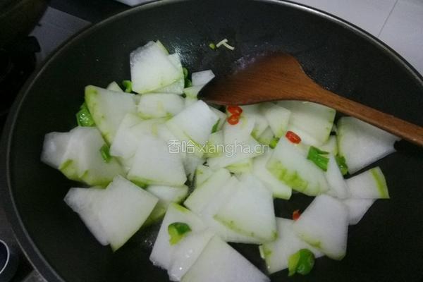清炒冬瓜的做法图解5
