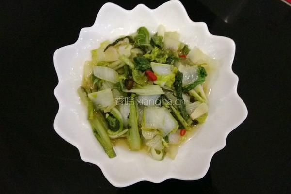 清炒小白菜的做法图解6